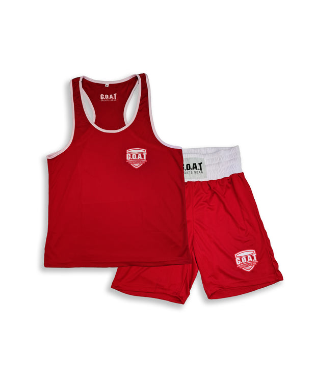 Amateur Competition Singlet + Shorts Set - RED