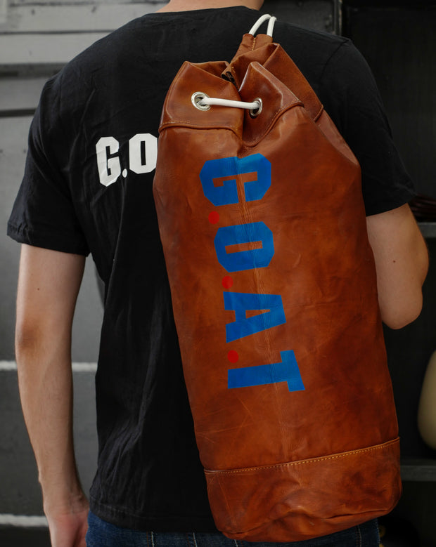 Vintage Leather Duffle Bag