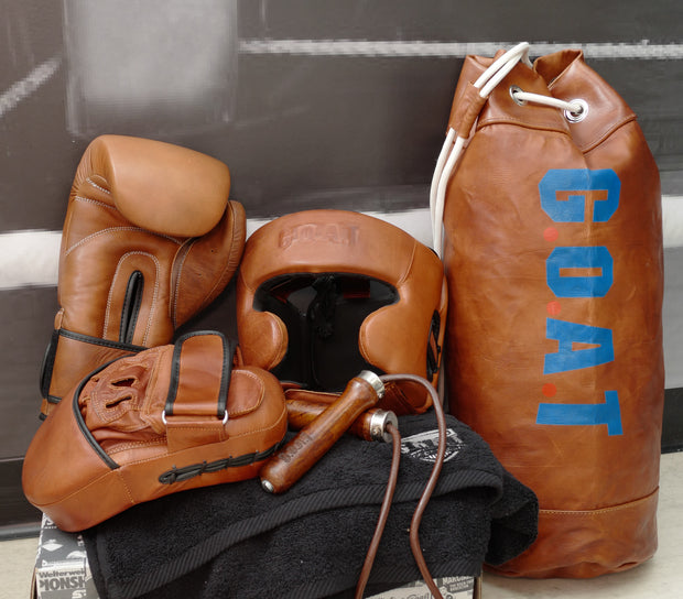 Vintage Leather Duffle Bag