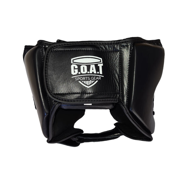 Black Pro Leather Headguard