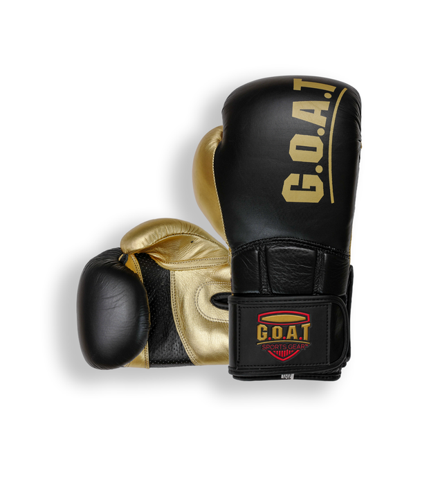 Original Black & Gold  - Leather Training Boxing Gloves
