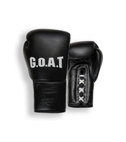 OLDSCHOOL Lace up - Black Full leather Boxing Gloves