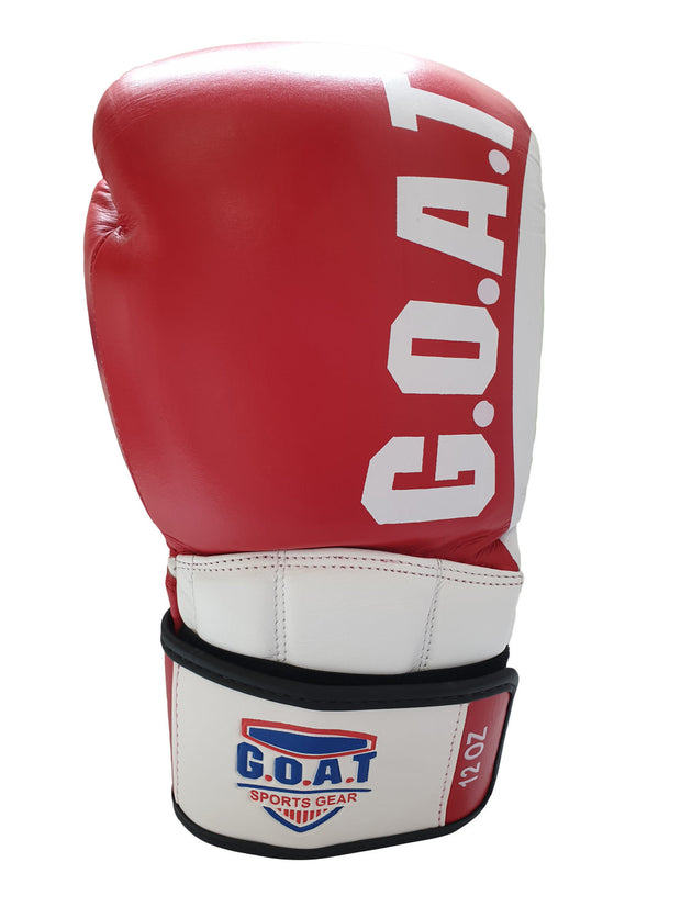 Classic Red Full Leather Boxing Gloves