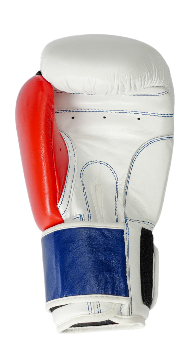 Red white and Blue -  Leather Boxing Gloves