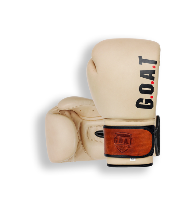 RETRO Cream - Leather Boxing Gloves - Boxing Gloves