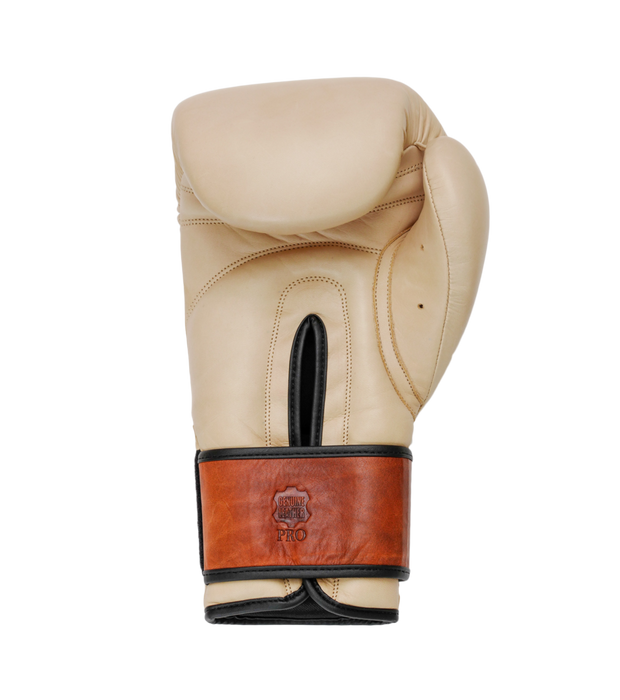 RETRO Cream - Leather Boxing Gloves - Boxing Gloves