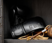 STEALTH - Black Leather Boxing Gloves