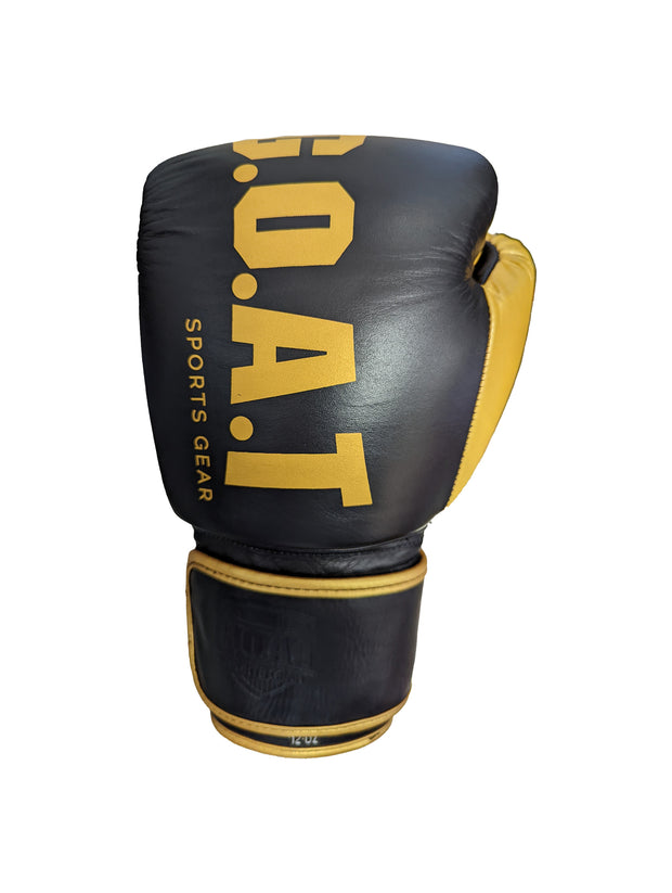 BLACK & GOLD V2 - Leather Boxing Gloves